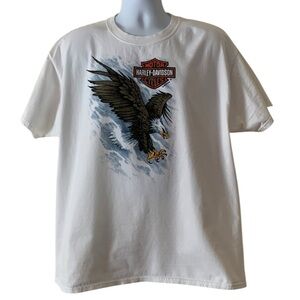 Harley-Davidson White Short Sleeve T-shirt 
Size X-Large San Juan, Puerto Rico